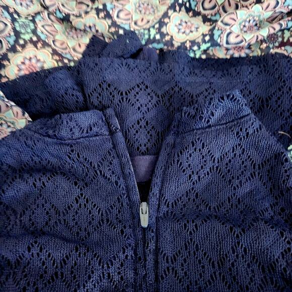 JUSTICE Girls Navy Blue High Neck Romper Dress Size 14 - Picture 5 of 8